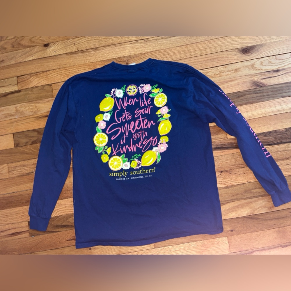 Simply Southern Lemon Long Sleeve Tee When life gets sour sweeten it kindness